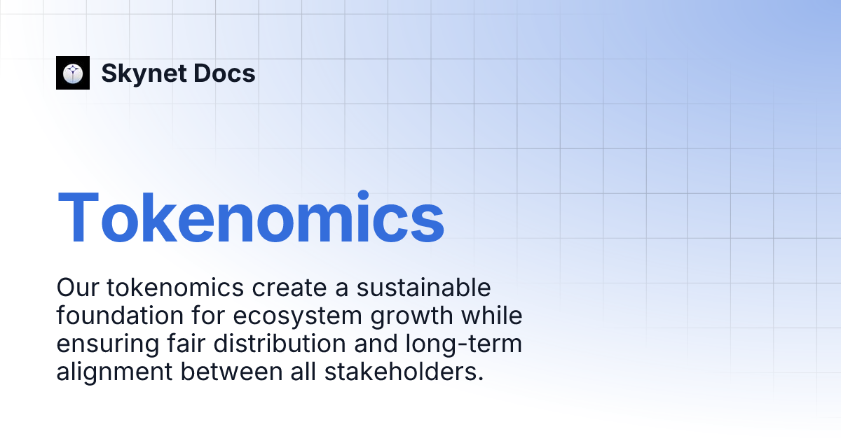 Tokenomics | Documentation | Skynet Docs